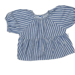 Old Navy Blue and White Striped Top